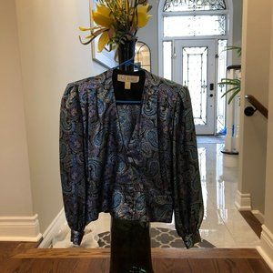 A.J. Bari Paisley 1980s top Size 8